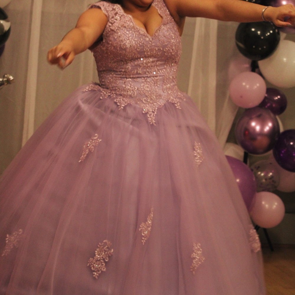 Lavender quinceanera dress